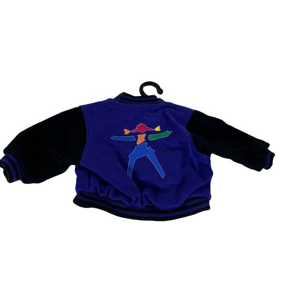 American Girl Doll Purple Black Varsity Jacket 1996 Retired Rare Find - Picture 2 of 3